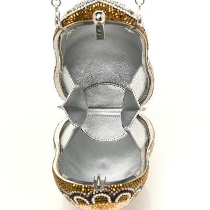 Judith Leiber Crystal Nesting Doll Minaudiere Clutch Silver Multicolor 5 of 14