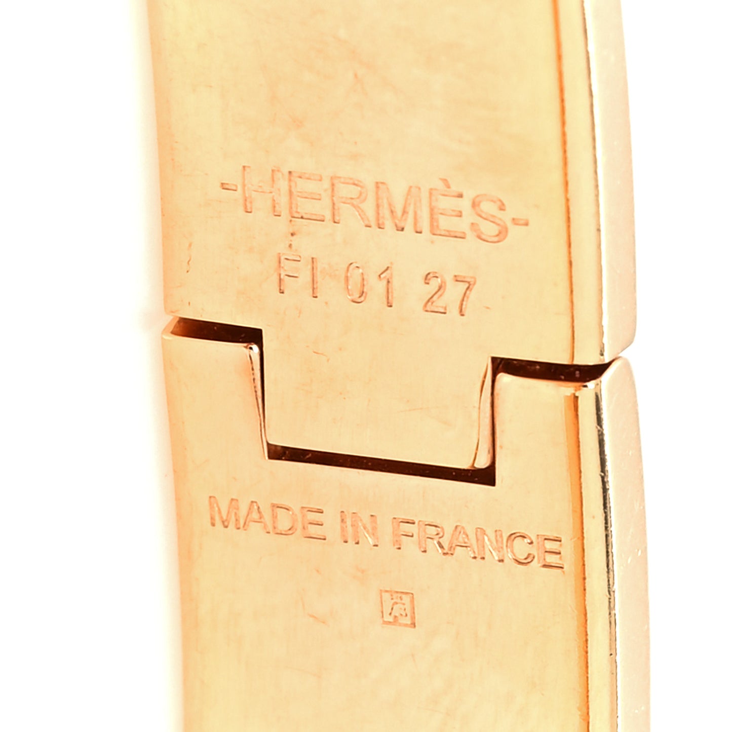 Enamel Narrow Clic Clac H Bracelet PM Rose Velours