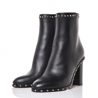 Valentino Garavani Nappa Soul Rockstud 90mm Ankle Boots 35 Black 3 of 9