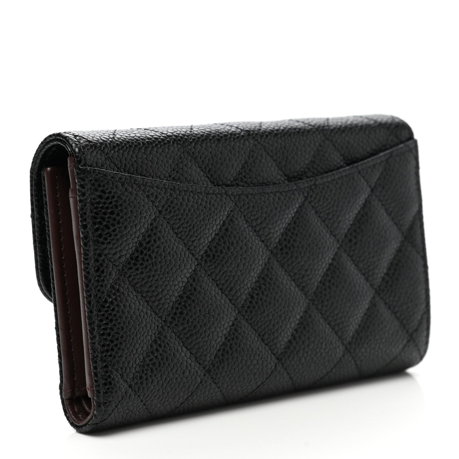 Chanel Caviar Quilted Medium Flap Wallet Black 3 of 9