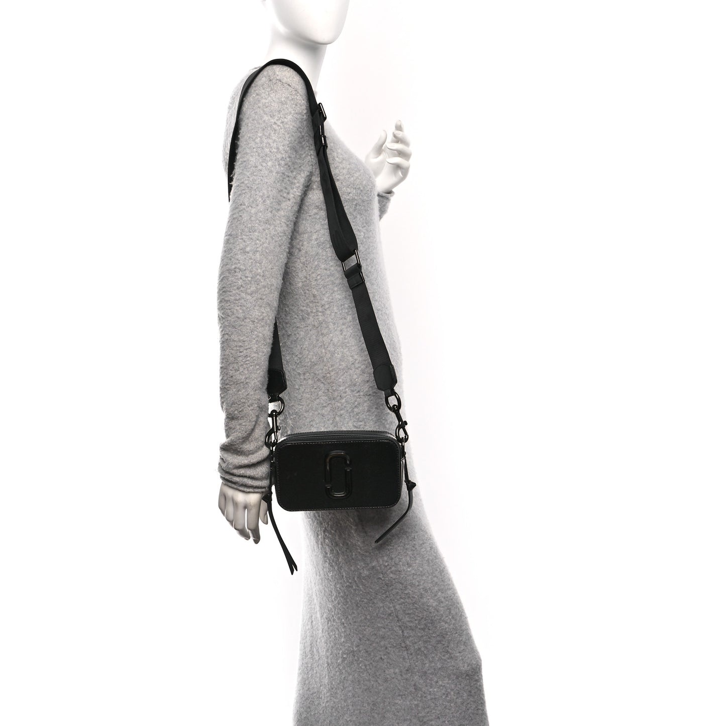Saffiano Snapshot Camera Bag Black