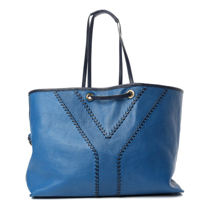 Saint Laurent Calfskin Large Neo Double Reversible Tote Turquoise 1 of 10