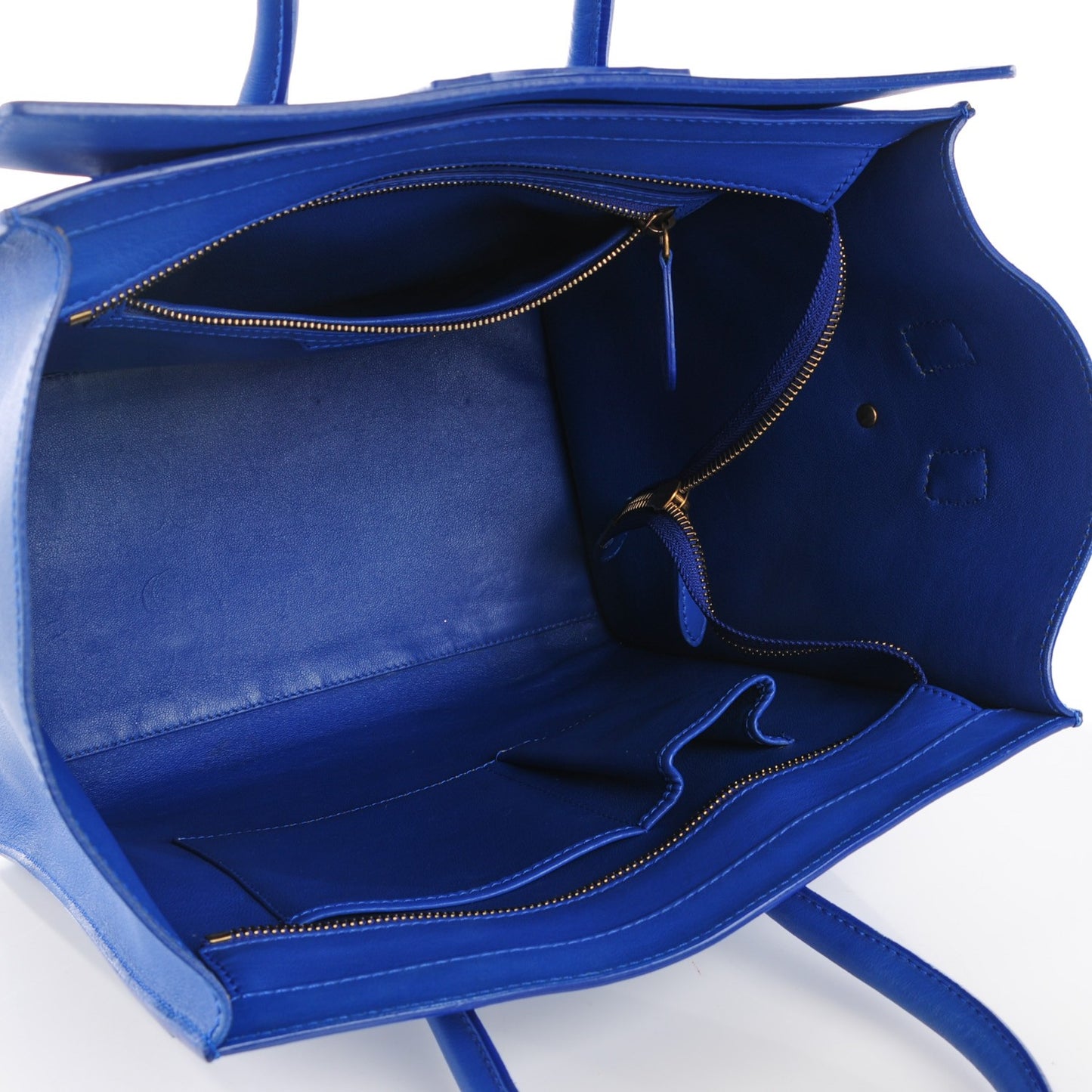 Smooth Calfskin Mini Luggage Electric Blue