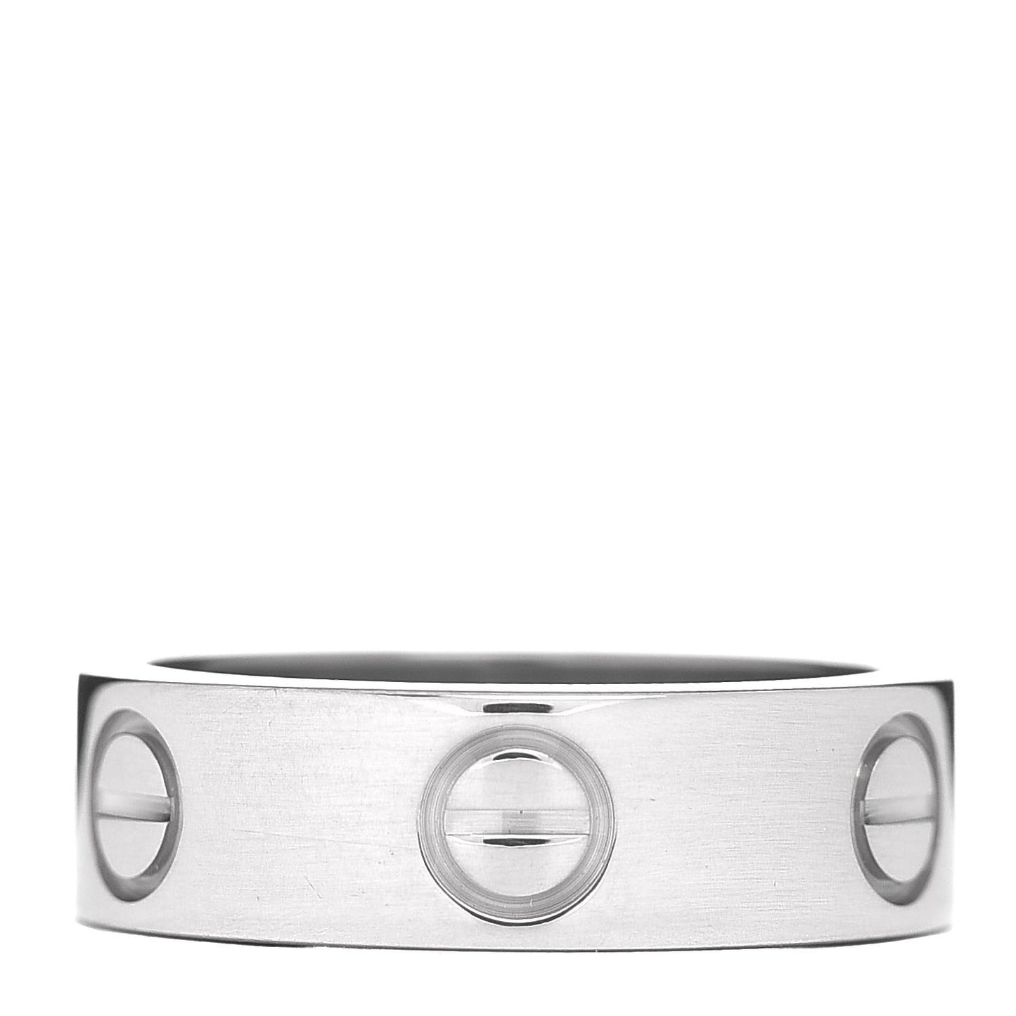 18K White Gold 5.5mm LOVE Ring 49 4.75