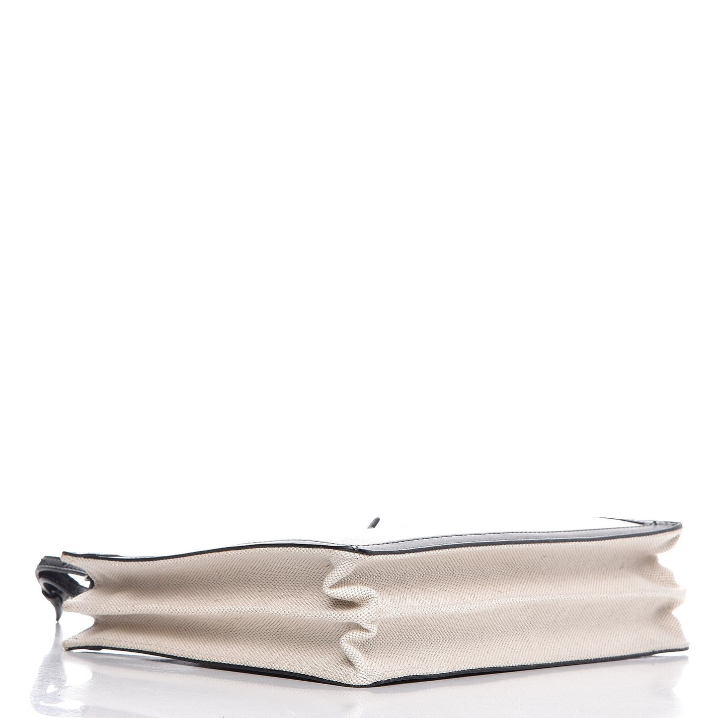 Cotton Canvas Pochette Crossbody Bag Black