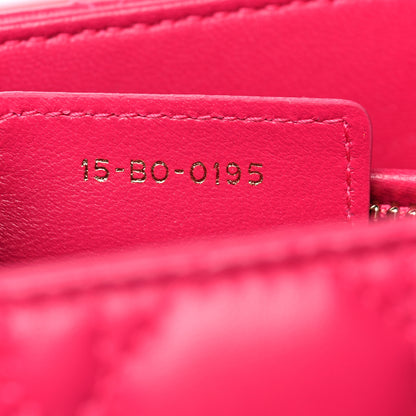 Christian Dior Lambskin Cannage Medium Lady Dior Fuchsia 6 of 8