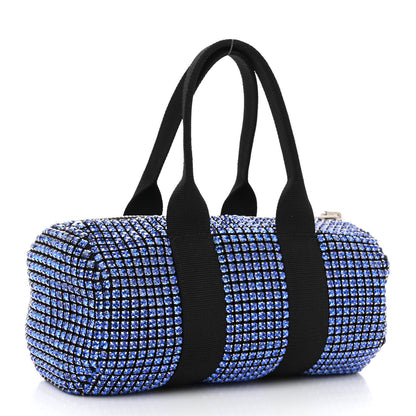 Alexander Wang Mesh Crystal Rhinestone Mini Cruiser Duffle Black 3 of 10