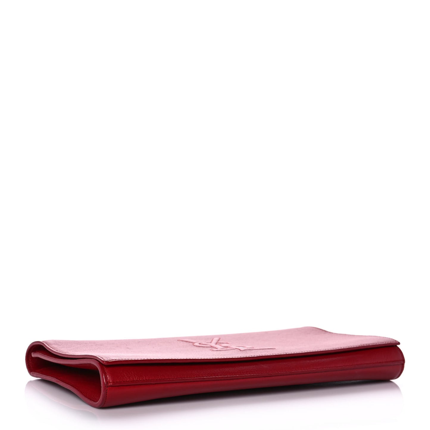 Calfskin Monogram Large Belle De Jour Clutch Red