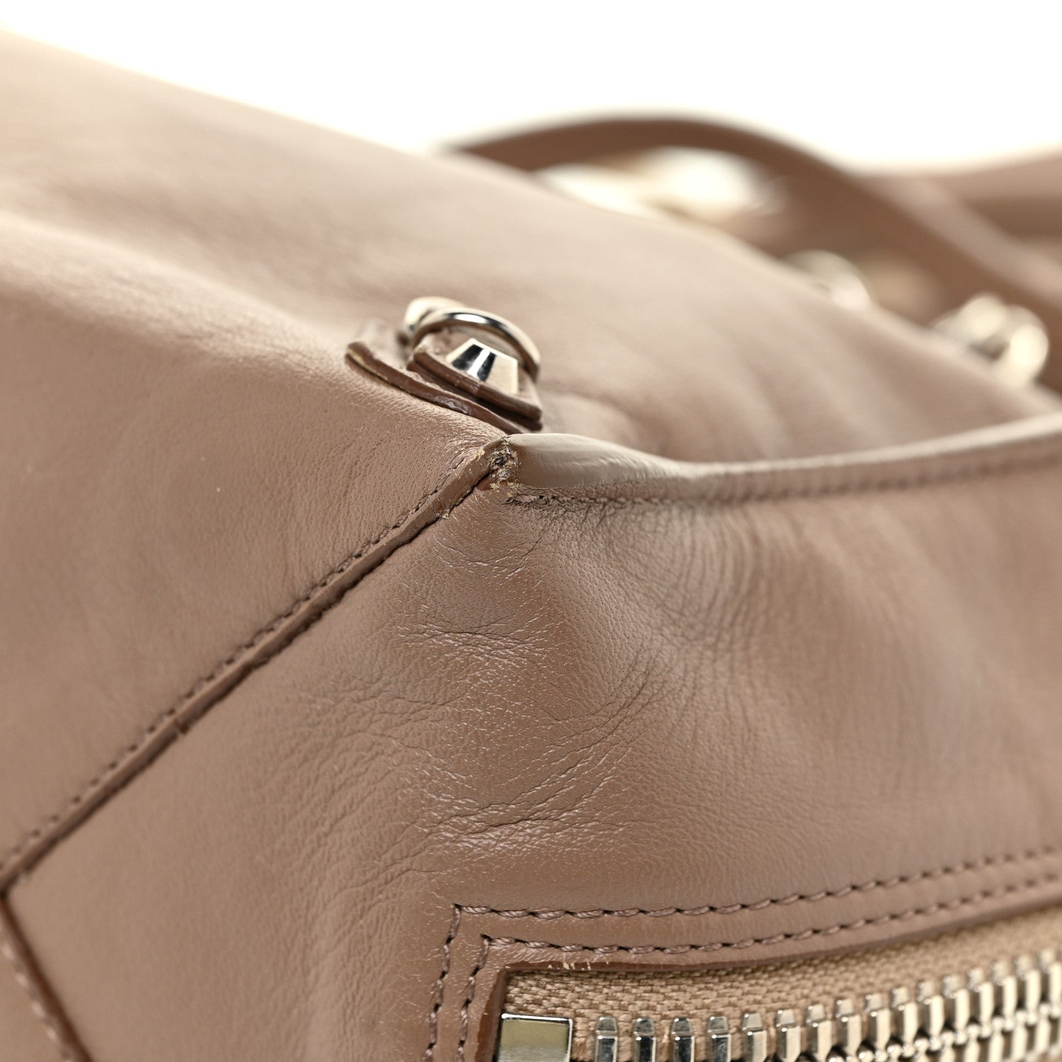 Balenciaga Veau Papier A6 Zip Around Tote Castagna 14 of 24