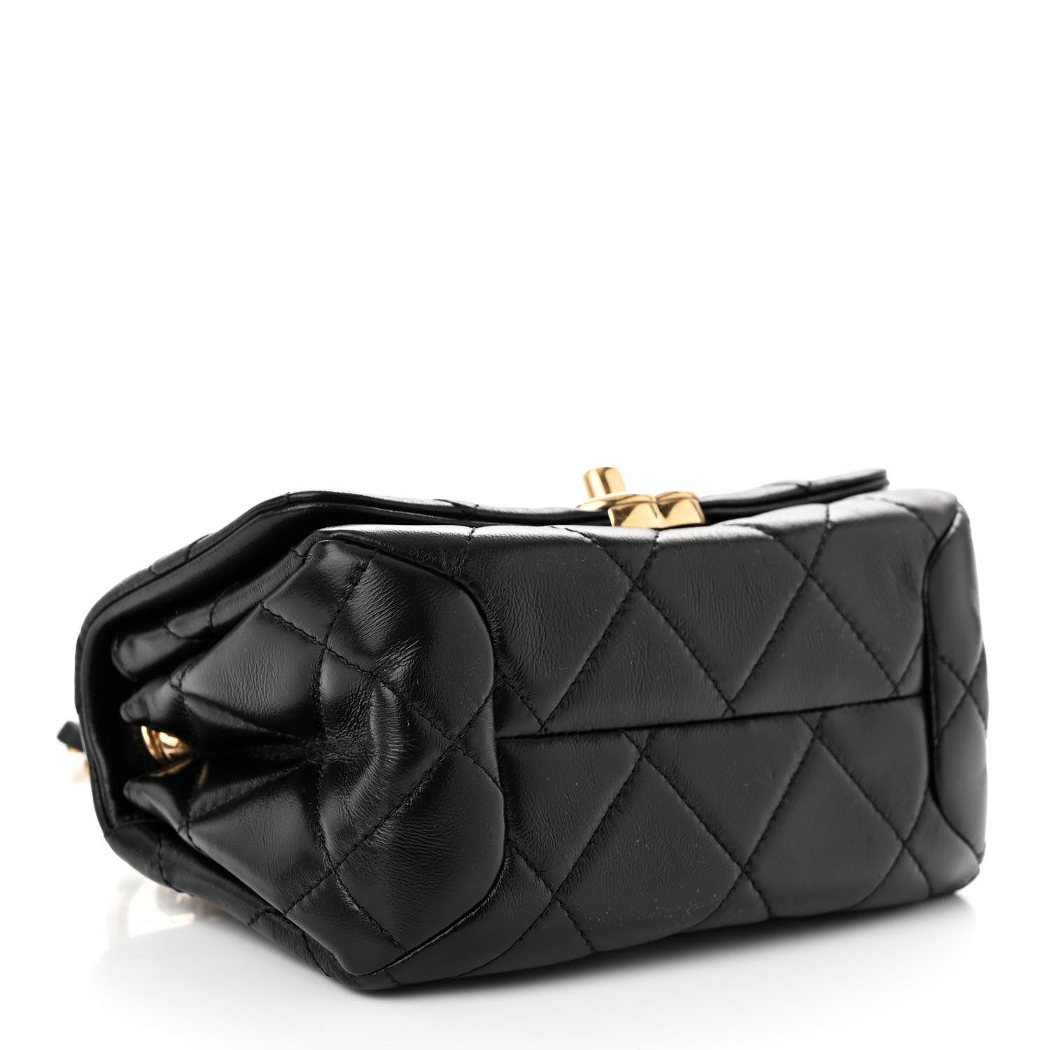Chanel Lambskin Quilted Mini Color Match Flap Black 4 of 11