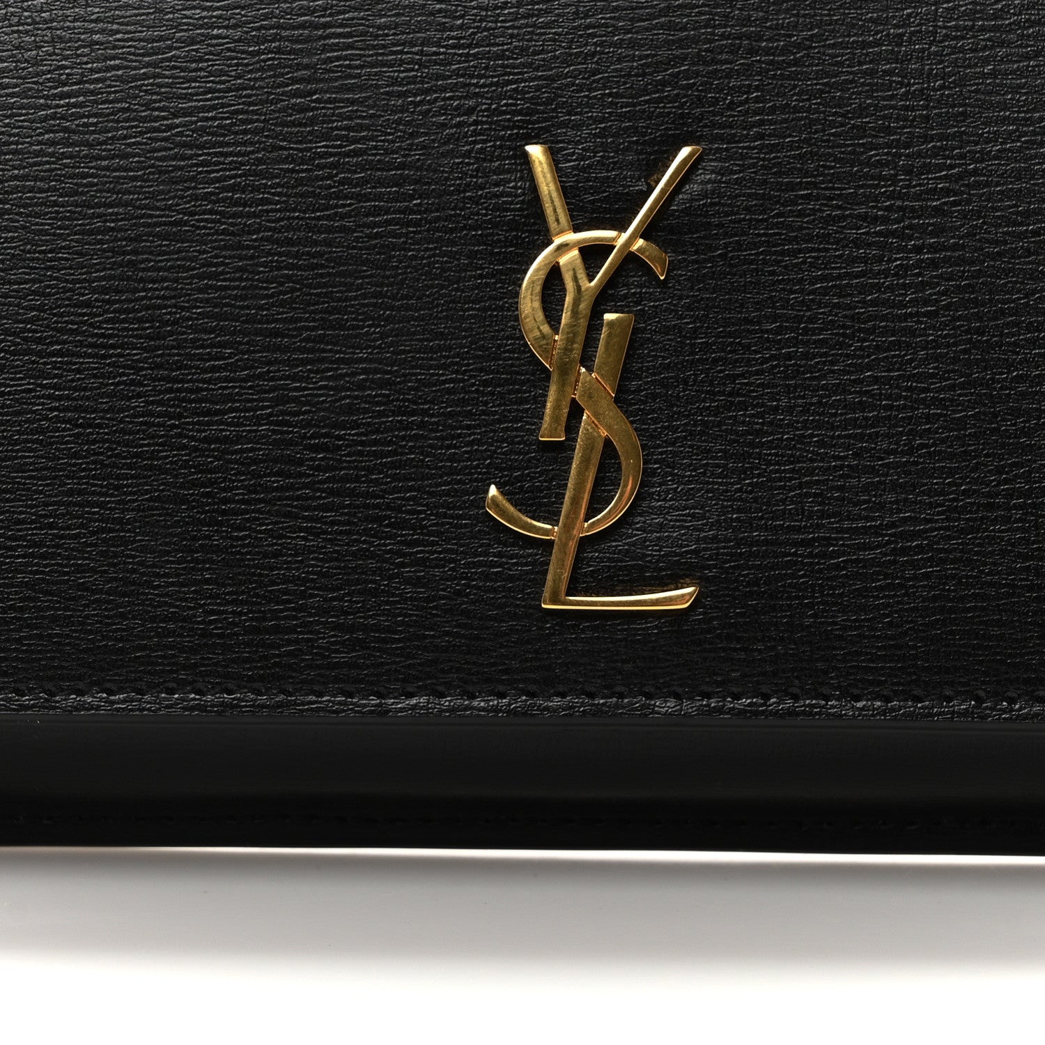 Saint Laurent Smooth Calfskin Monogram Phone Holder Crossbody Black 7 of 9