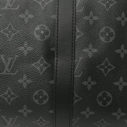 Louis Vuitton Monogram Eclipse Keepall Bandouliere 55 10 of 12