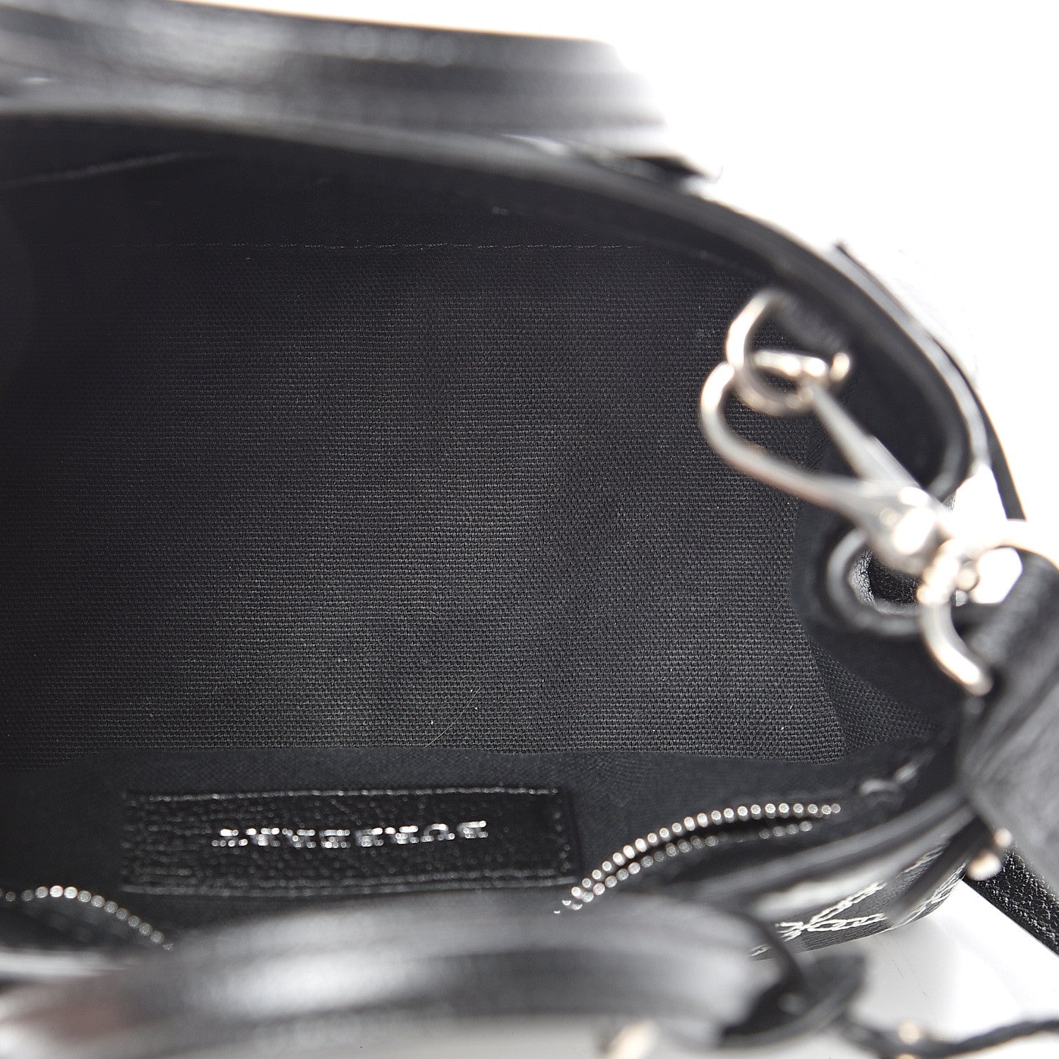 Burberry Goatskin Link Print Baby Banner Tote Black 4 of 11