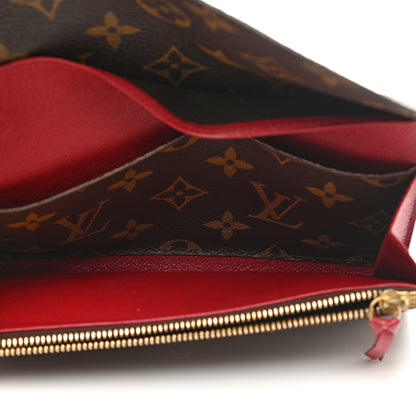 Louis Vuitton Monogram Emilie Wallet Red 5 of 14