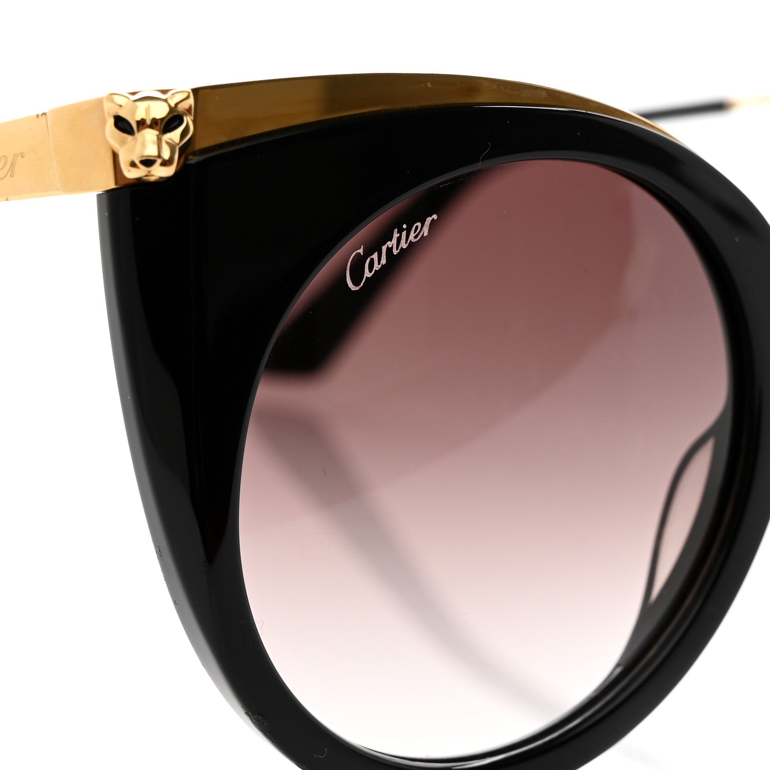 Cartier Panthere Wild De Cartier Sunglasses CT0122S Black 7 of 9