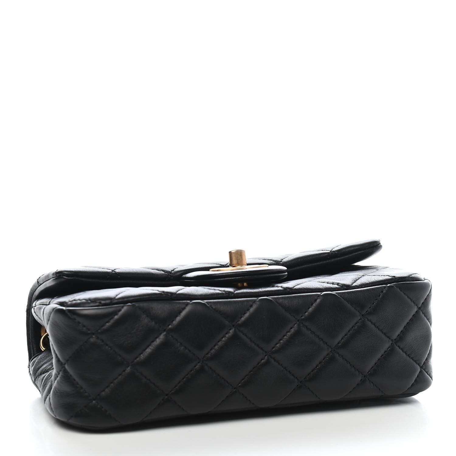 Chanel Lambskin Quilted Mini Rectangular Pearl Crush Flap Black 4 of 9