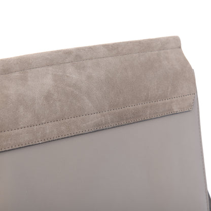Chloe Calfskin Suede Medium Faye Shoulder Bag Motty Grey 12 of 12