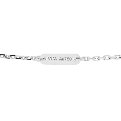 Van Cleef & Arpels 18K White Gold Turquoise Sweet Alhambra Butterfly Pendant Necklace 5 of 6