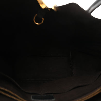Louis Vuitton Calfskin Monogram Kimono Tote PM Black 5 of 9