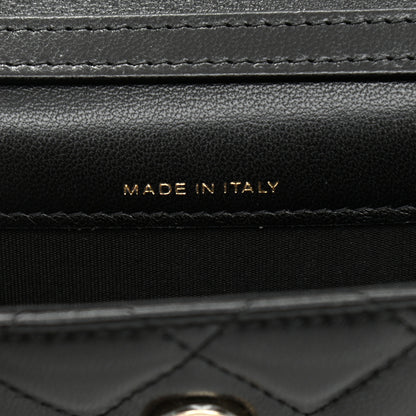 Chanel Shiny Lambskin Ribbon Quilted Flap Belt Bag Black 7 of 10