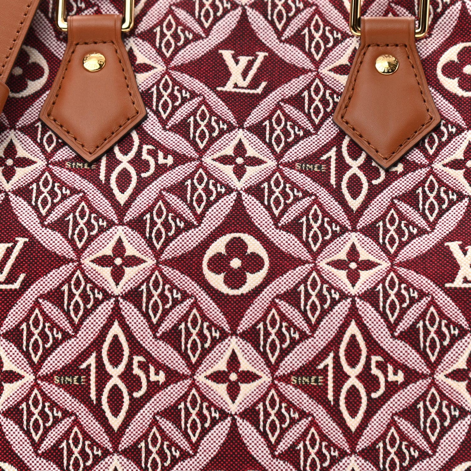 Louis Vuitton Jacquard Since 1854 Speedy Bandouliere 25 Bordeaux 8 of 10