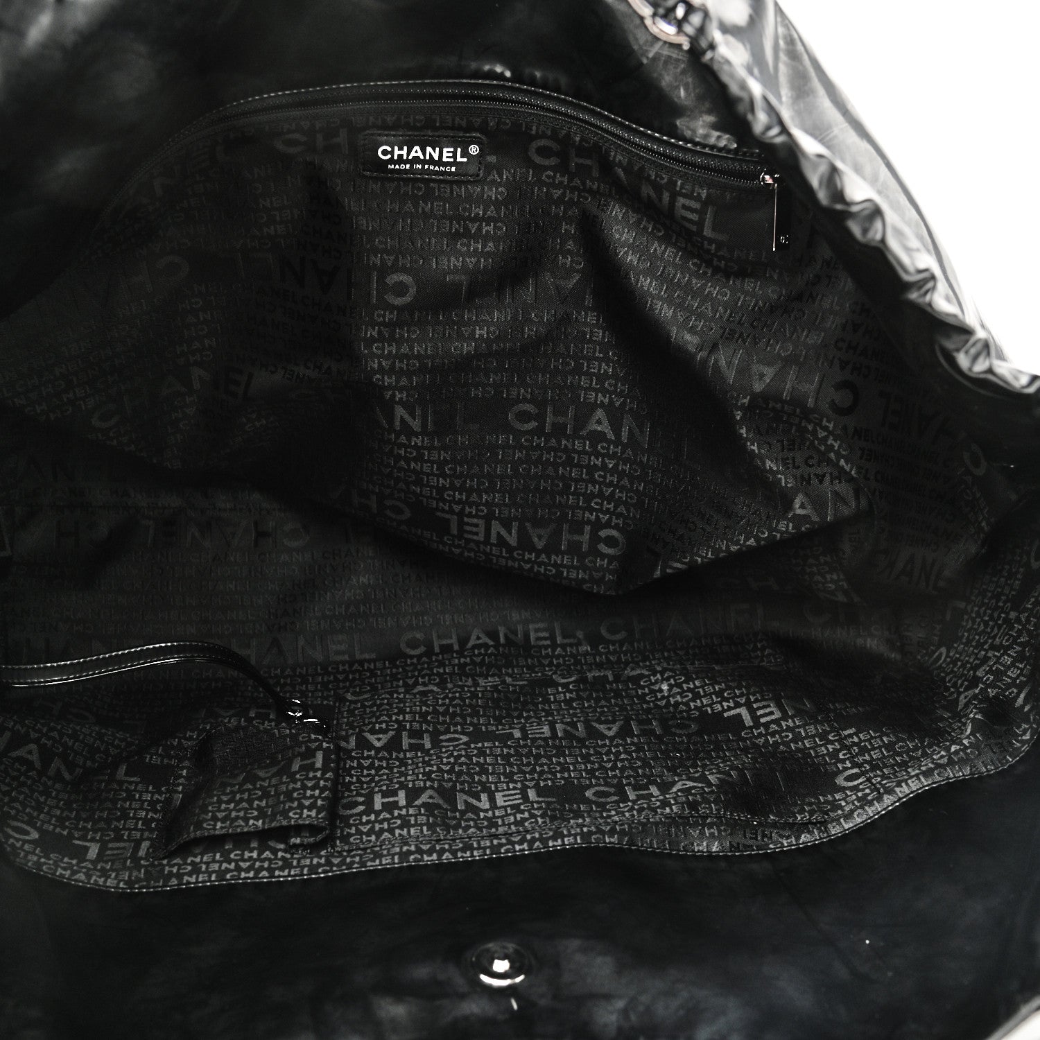 Chanel Vinyl XL Coco Cabas Black 4 of 10