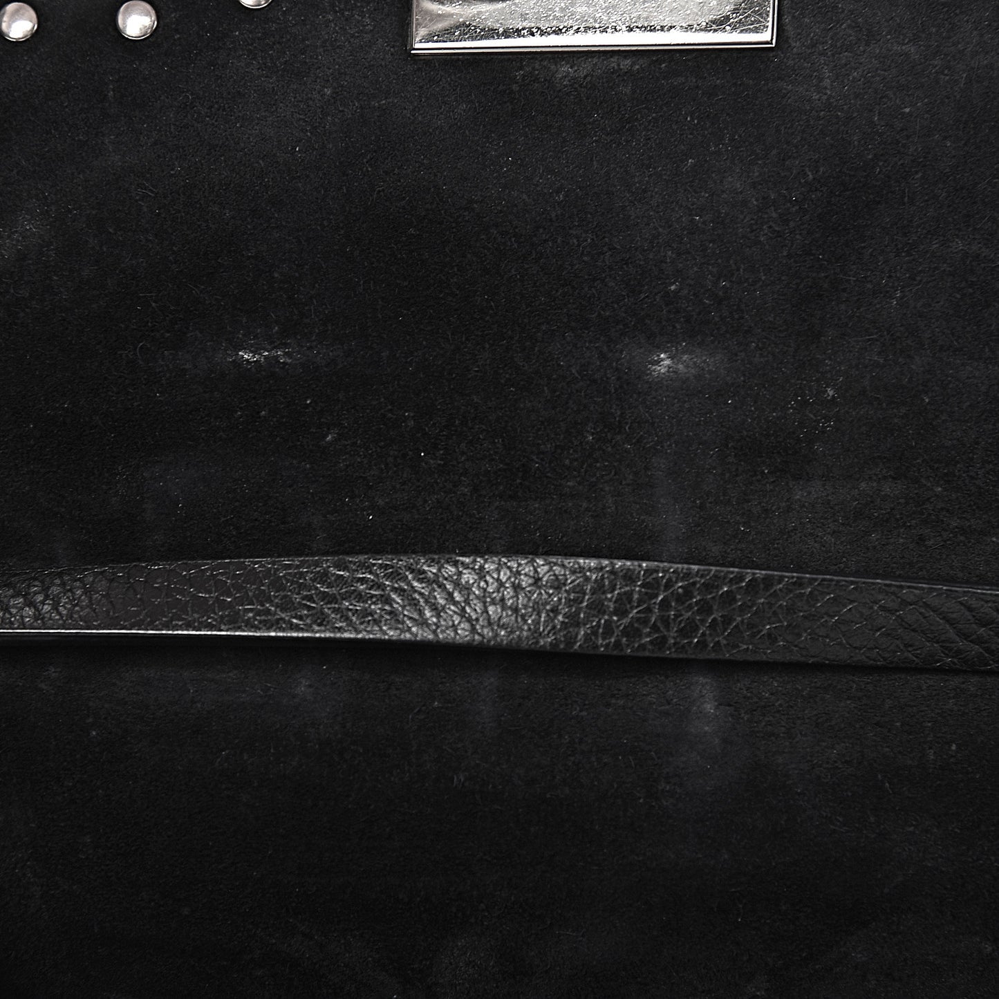 Pebbled Calfskin Medium Rockstud Flip Lock Crossbody Bag Black