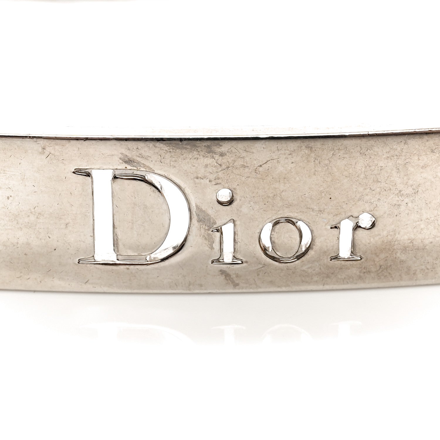 Christian Dior Metal Chain Logo Star Belt Silver 3 of 4