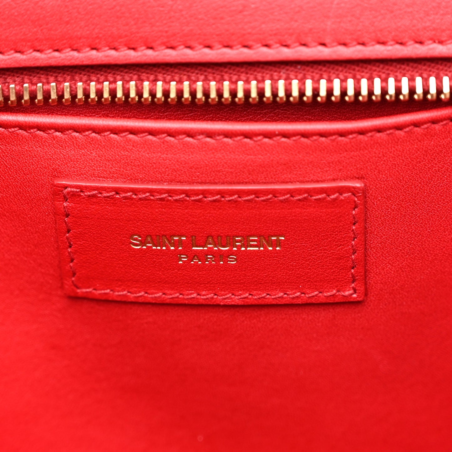 Calfskin Small Classic Y Cabas Red