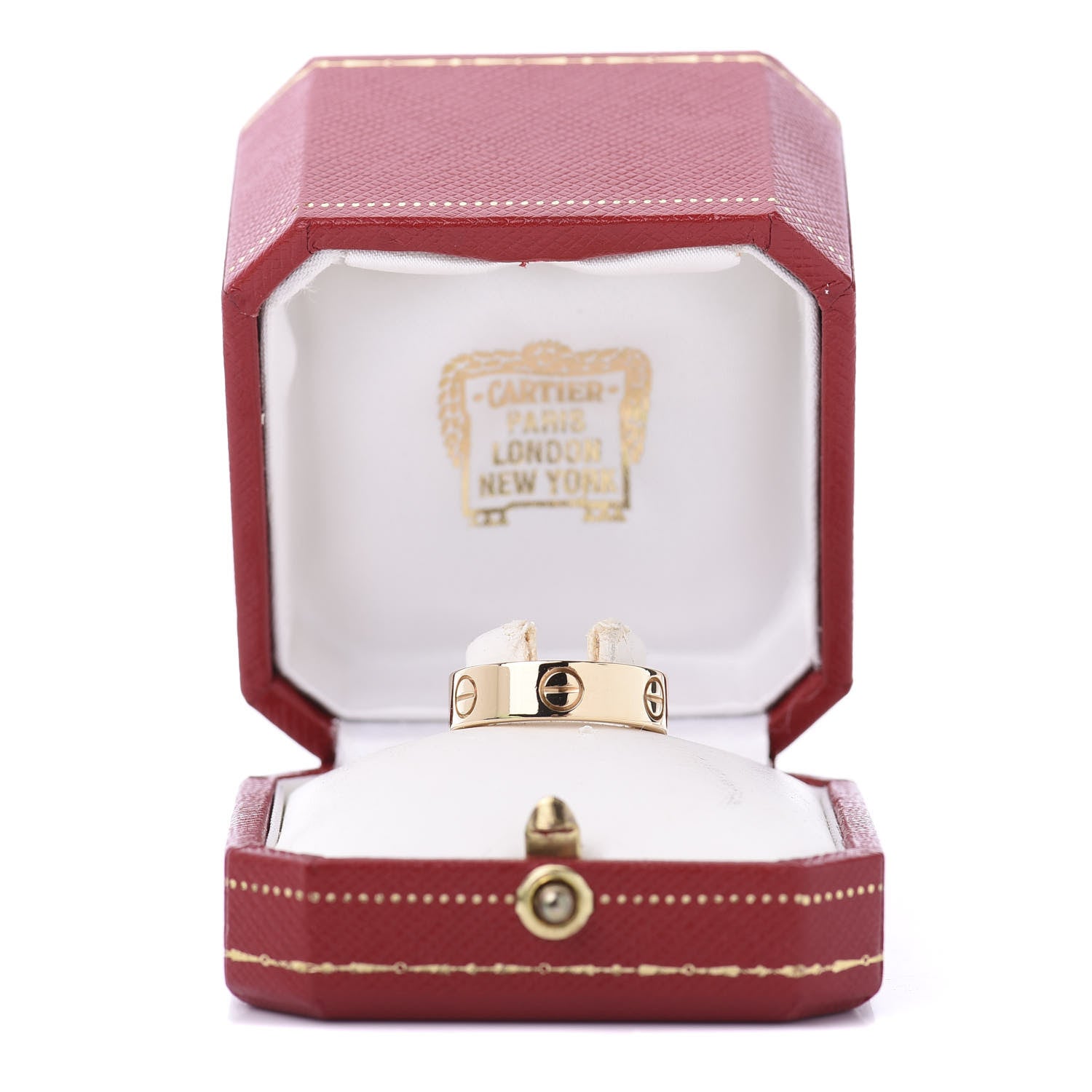 Cartier 18K Yellow Gold 5.5mm LOVE Ring 56 7.5 6 of 6