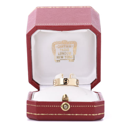 Cartier 18K Yellow Gold 5.5mm LOVE Ring 56 7.5 6 of 6