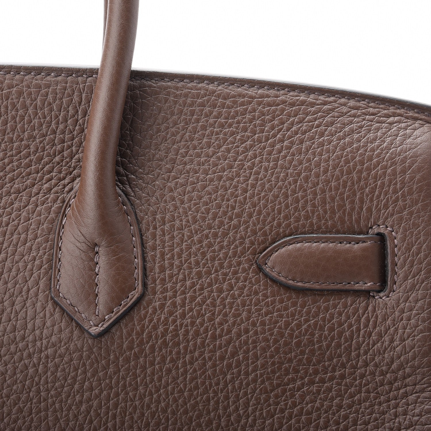 Hermes Taurillon Clemence Birkin 35 Cacao 9 of 32