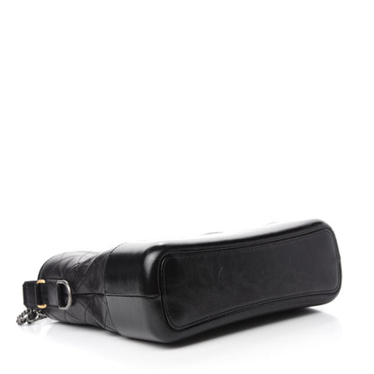Chanel Aged Calfskin Quilted Medium Gabrielle Hobo Black 4 of 11
