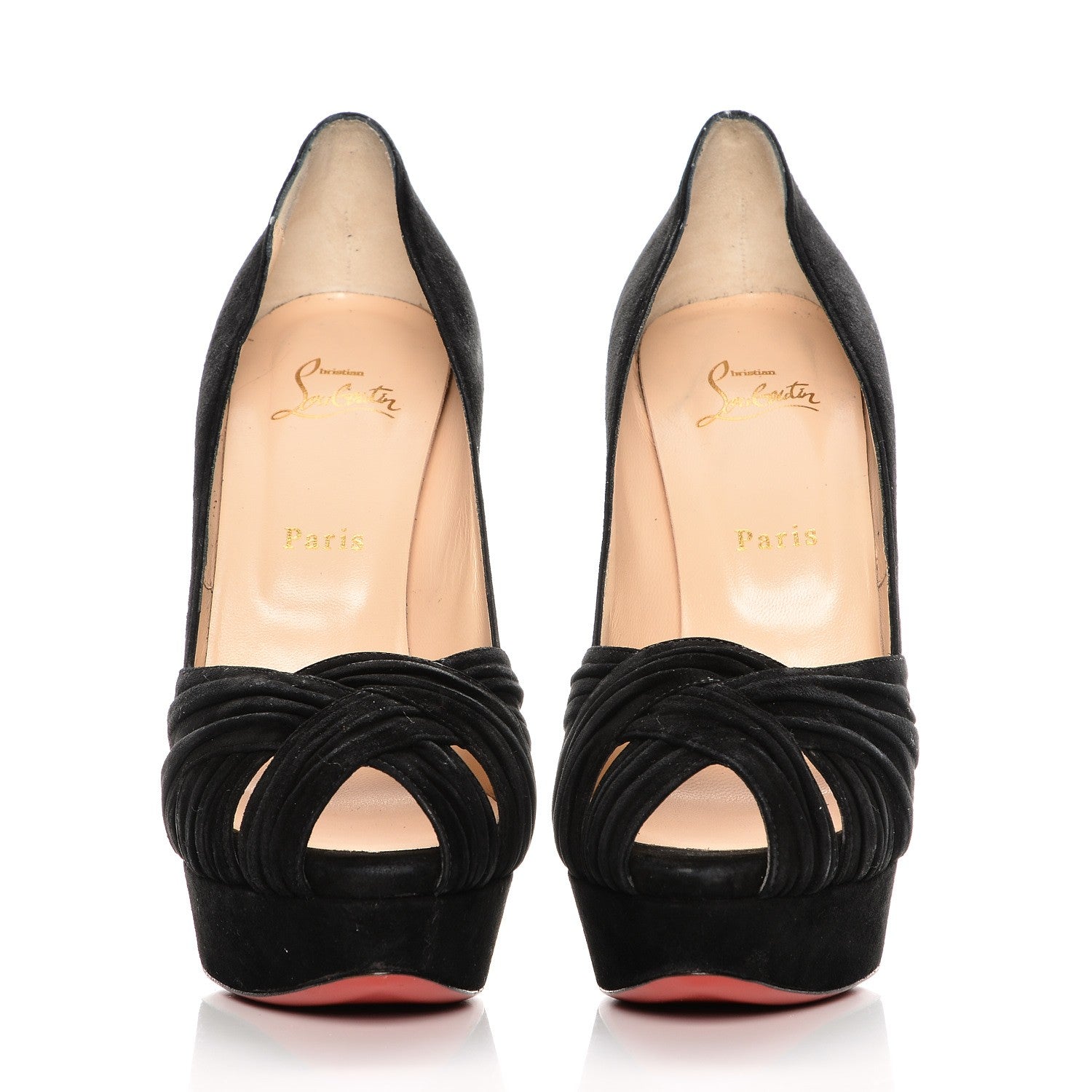 Christian Louboutin Suede Aborina 150 Pumps 41.5 Black 2 of 7