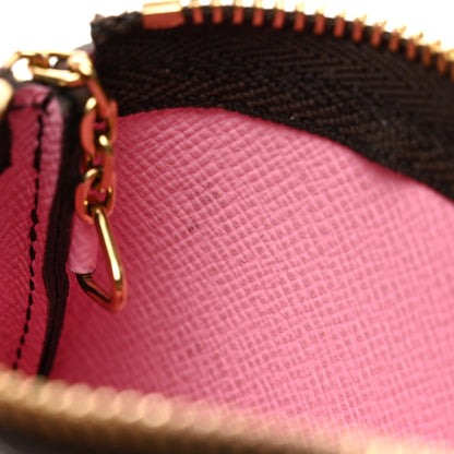 Louis Vuitton Monogram 2023 Christmas Animation Alpine Key Pouch Pink 8 of 8