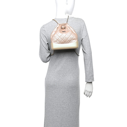 Chanel Iridescent Lambskin Calfskin Small Quilted Gabrielle Backpack Light Pink 2 of 10