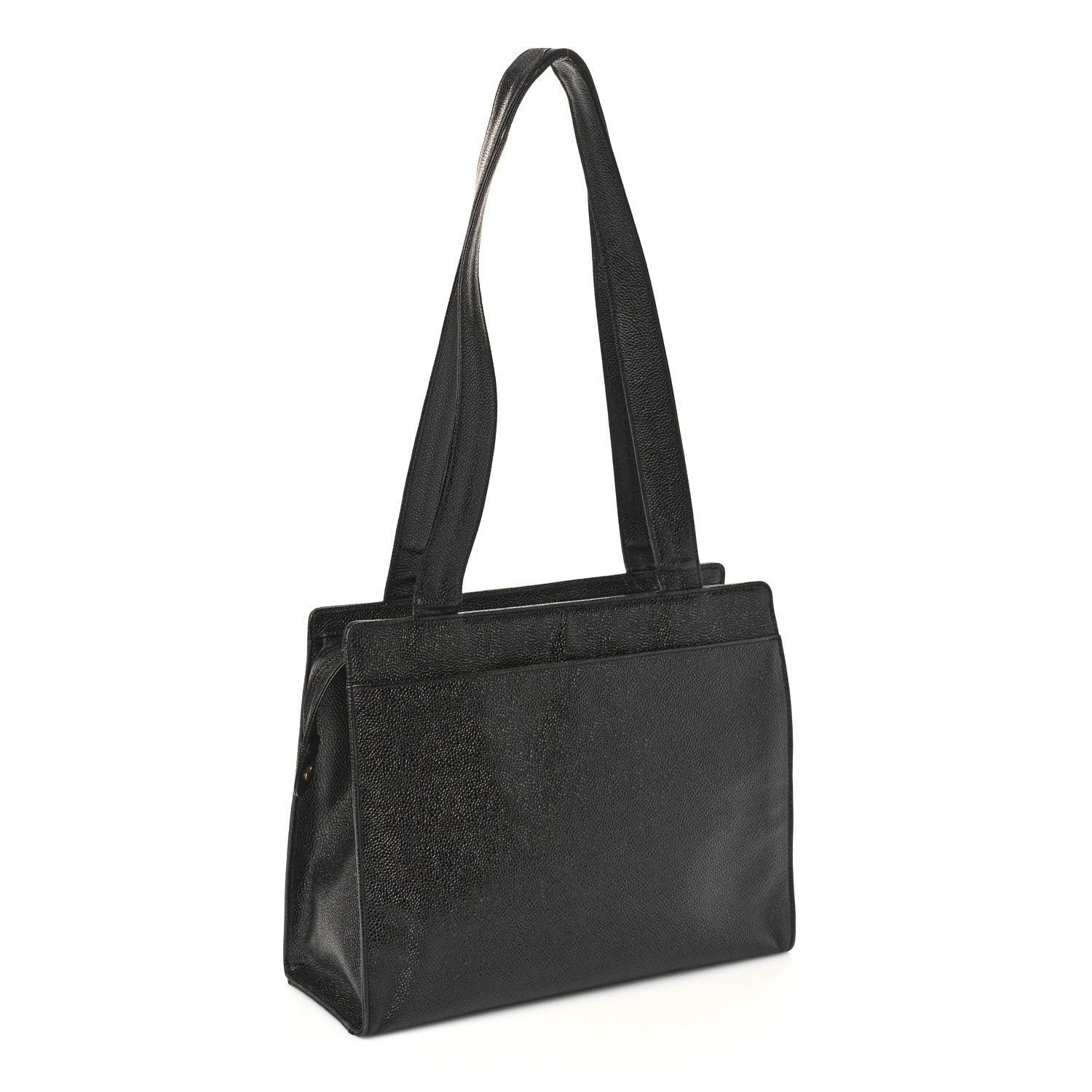 Chanel Caviar Flap Shoulder Bag Black 3 of 10