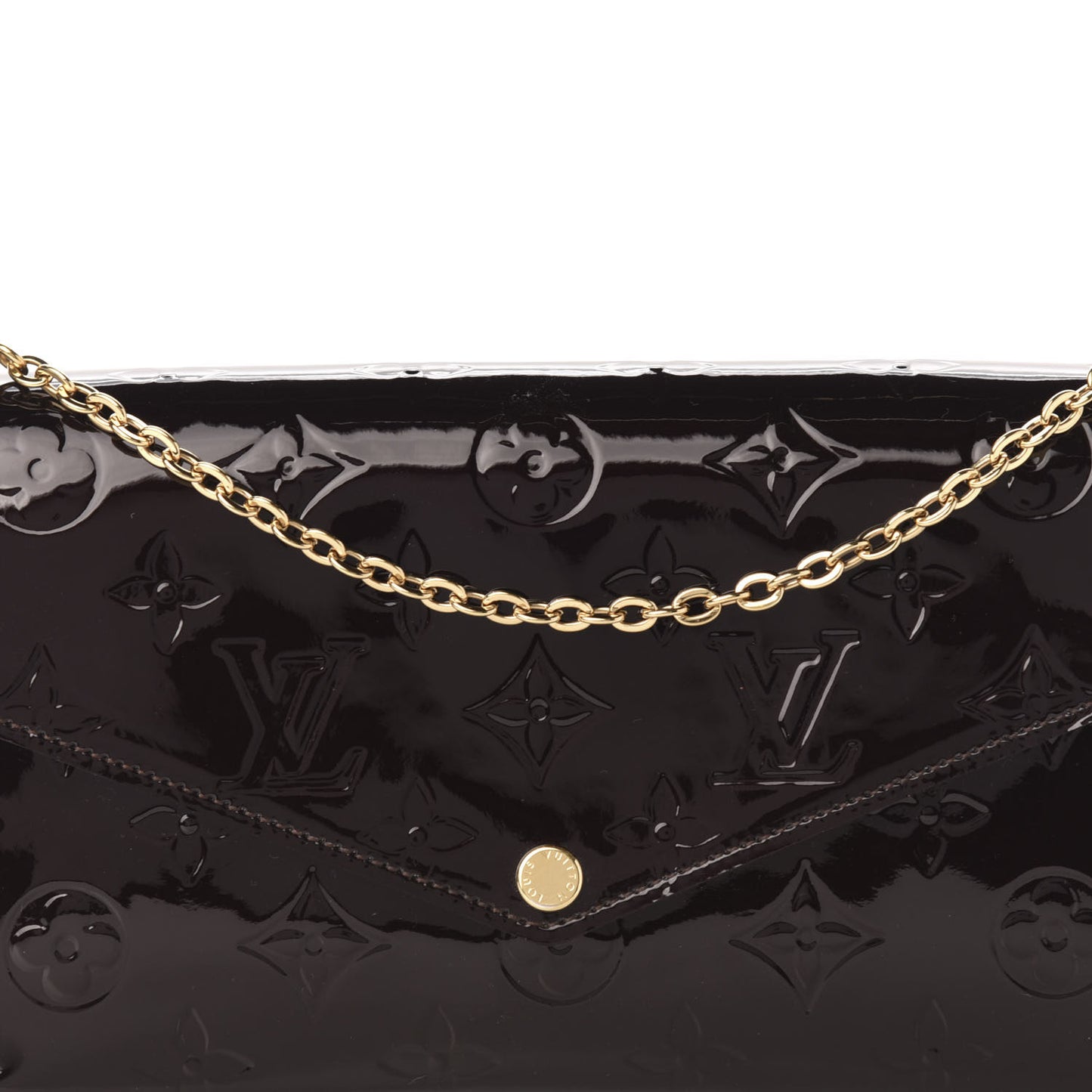 Vernis Pochette Felicie Chain Wallet Amarante