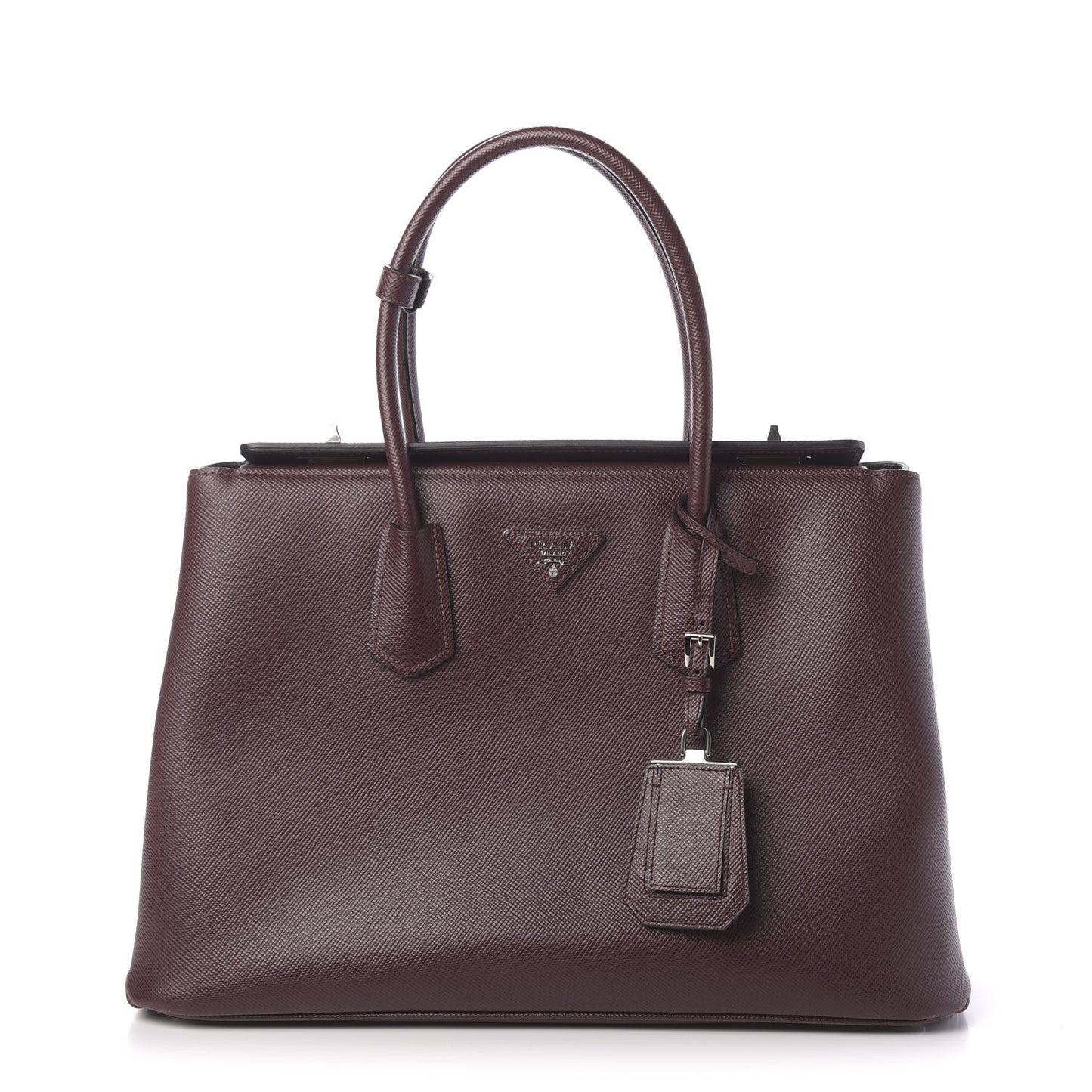 Saffiano Cuir Twin Tote Granato