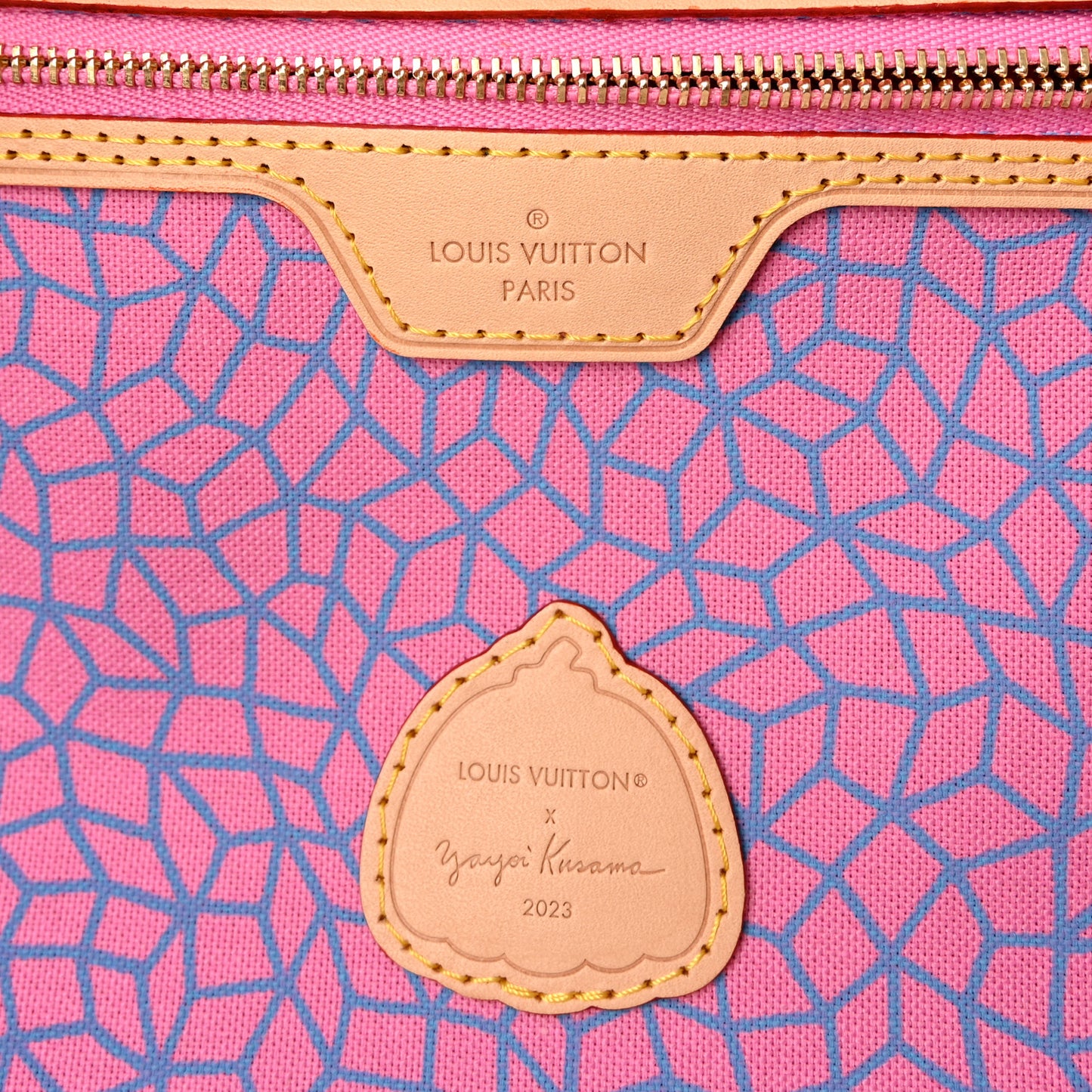 LV X YK Monogram Kusama Pumpkin Neverfull MM