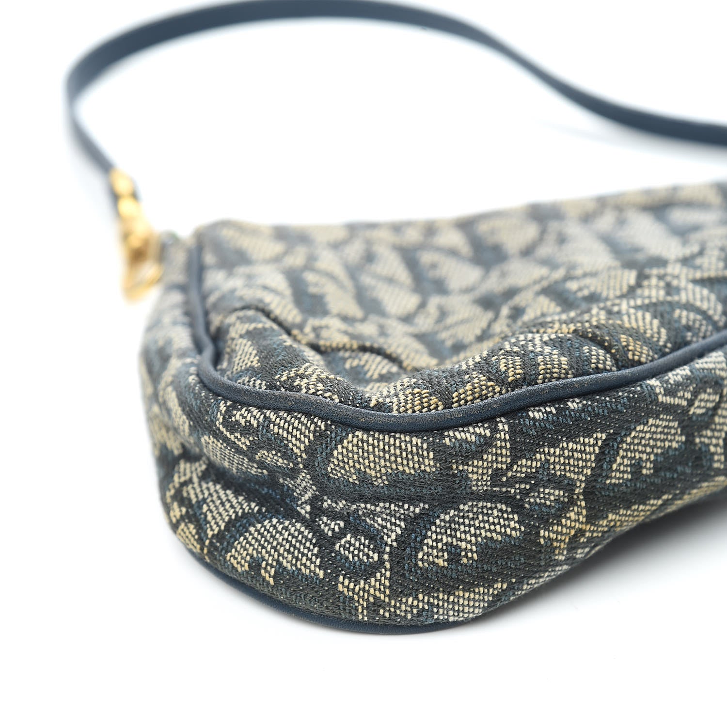 Christian Dior Monogram Mini Saddle Pochette Navy 8 of 14