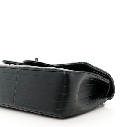 Chanel Lambskin Chevron Quilted Jumbo Double Flap So Black 11 of 11