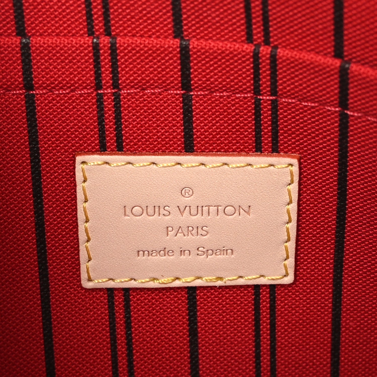 Louis Vuitton Monogram Neverfull MM GM Pochette Cherry 5 of 5