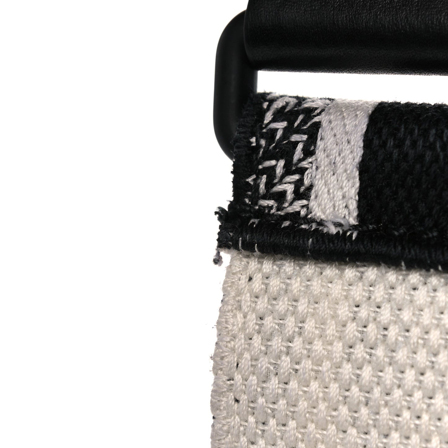 Canvas Embroidered Shoulder Strap Black Ultramatte
