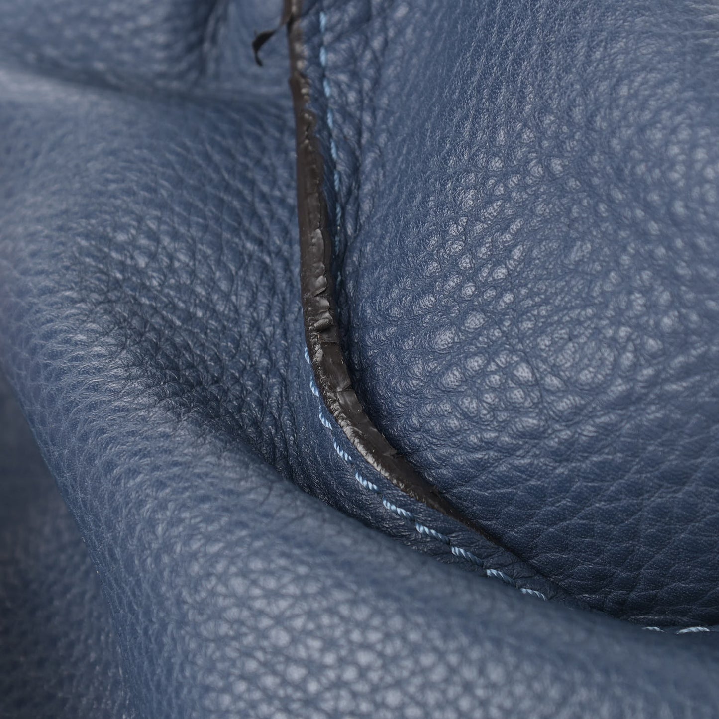 Calfskin Large Marcie Satchel Blue