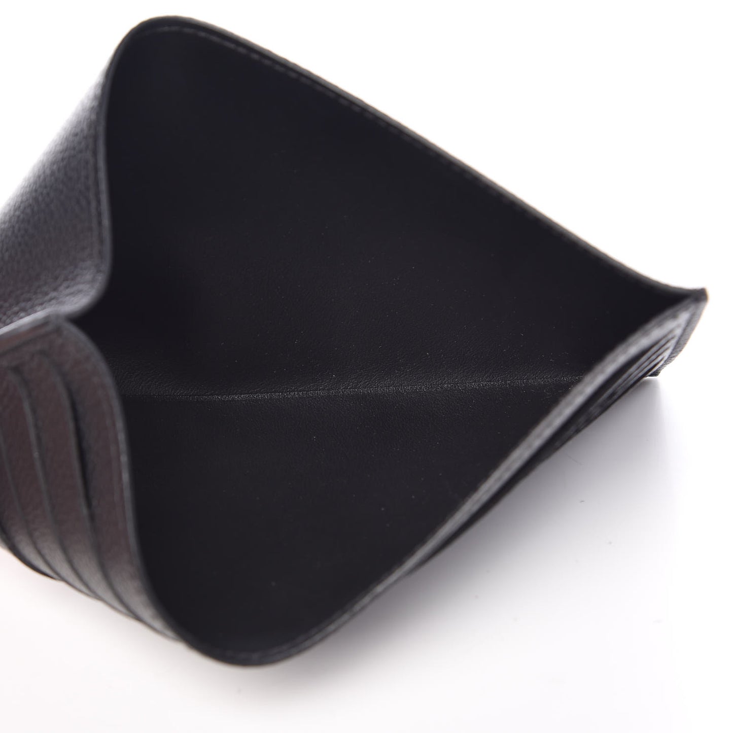 Calfskin Felicie Chain Wallet Card Holder Insert Black