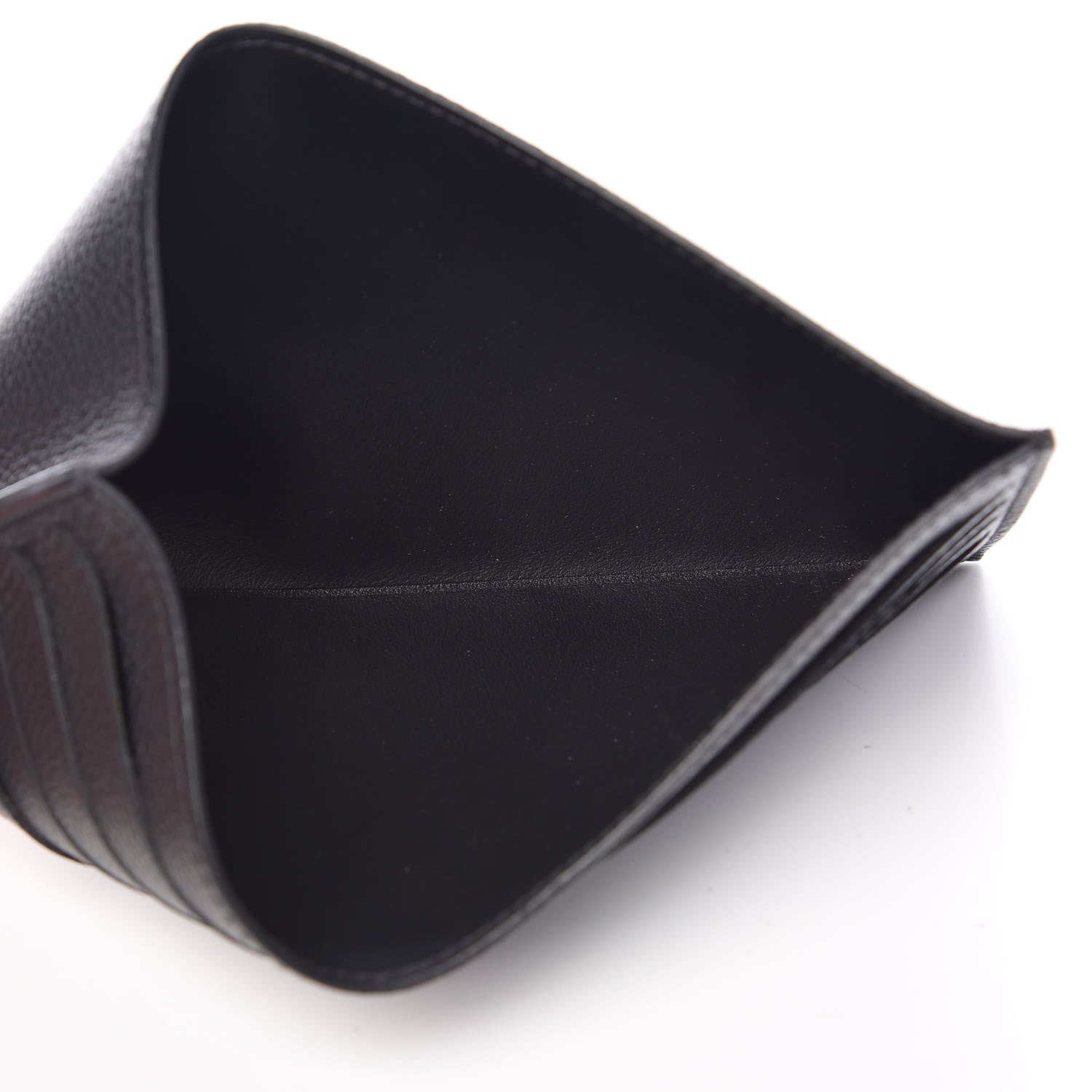 Louis Vuitton Calfskin Felicie Chain Wallet Card Holder Insert Black 5 of 6