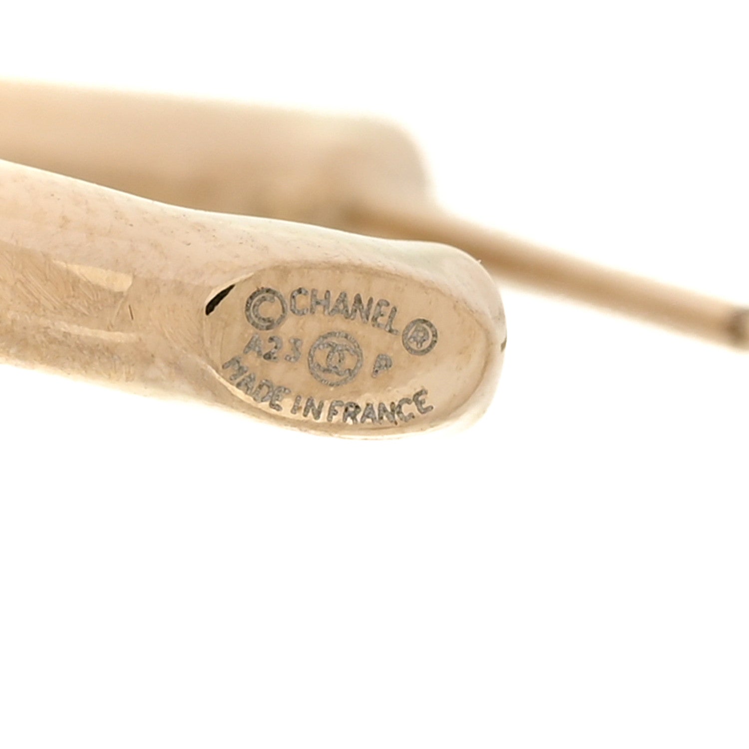 Chanel Metal CC Lock Drop Earrings Gold 4 of 4