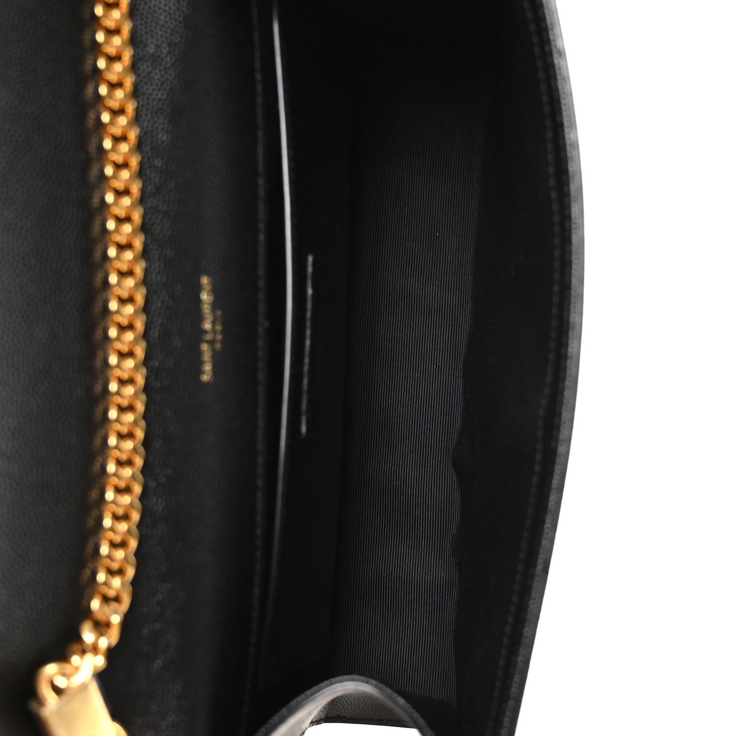 Saint Laurent Grain De Poudre Medium Classic Monogram Kate Tassel Satchel Black 4 of 9
