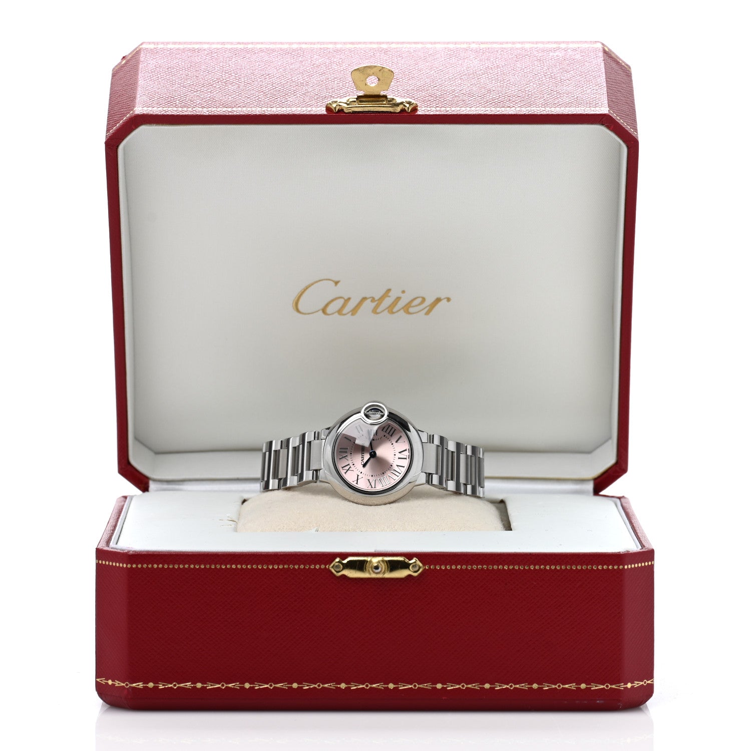 Cartier Stainless Steel 28mm Ballon Bleu De Cartier Quartz Watch Pink 5 of 5